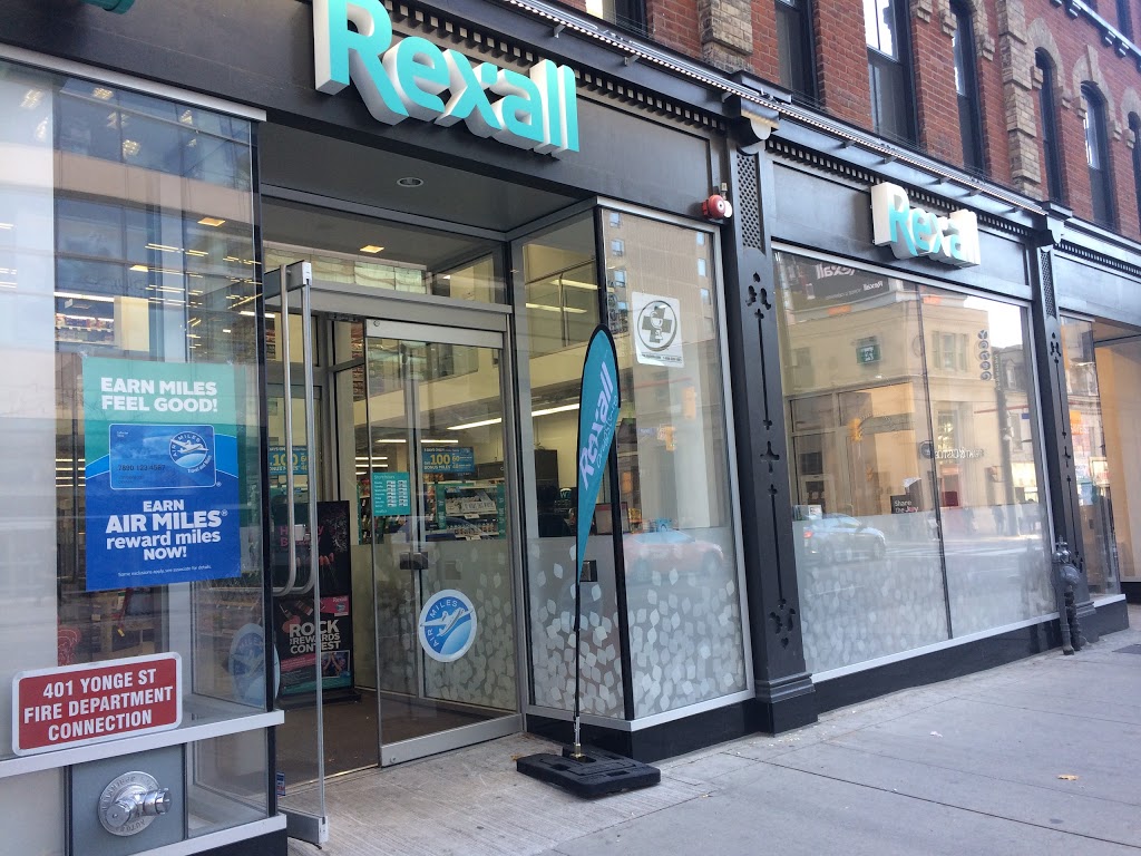 Rexall | 401 Yonge St, Toronto, ON M5B 1S9, Canada | Phone: (416) 979-9190