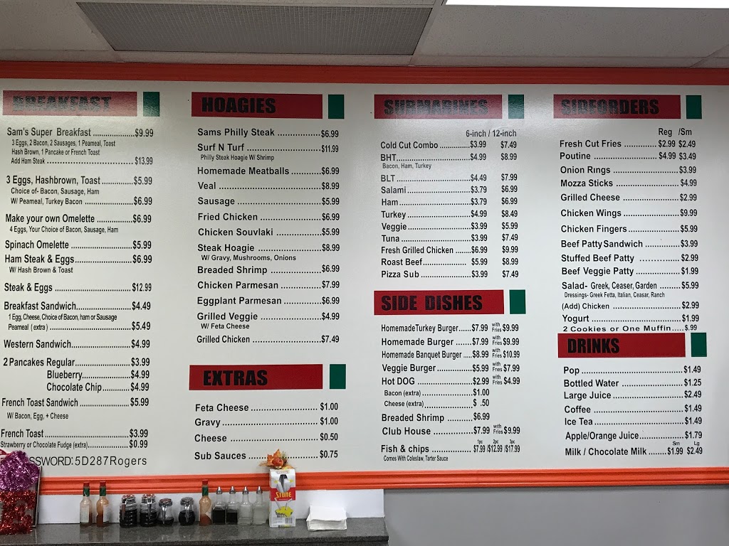 Sams Hoagies | 700 Balmoral Dr Unit # 3, Brampton, ON L6T 1X2, Canada | Phone: (905) 216-1730