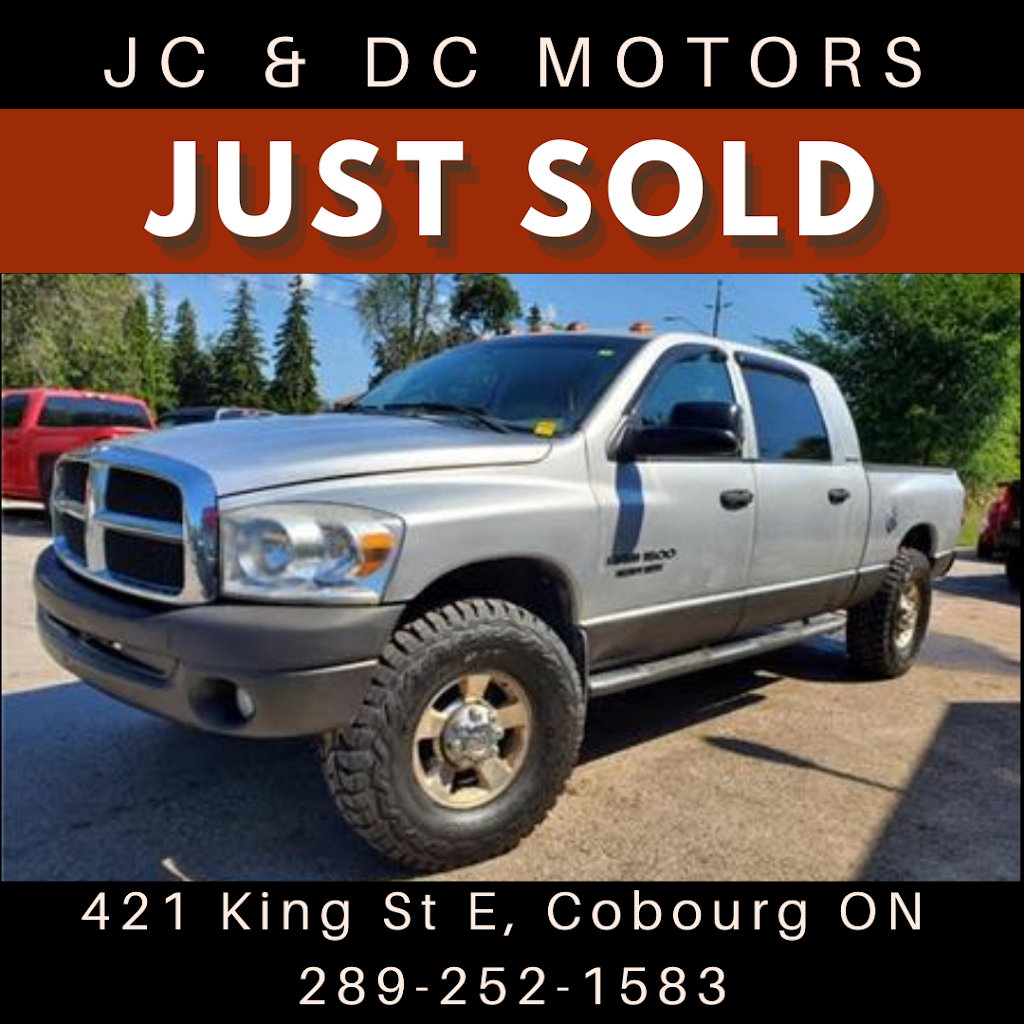 JC&DC MOTORS | 421 King St E, Cobourg, ON K9A 1M5, Canada | Phone: (289) 252-1583