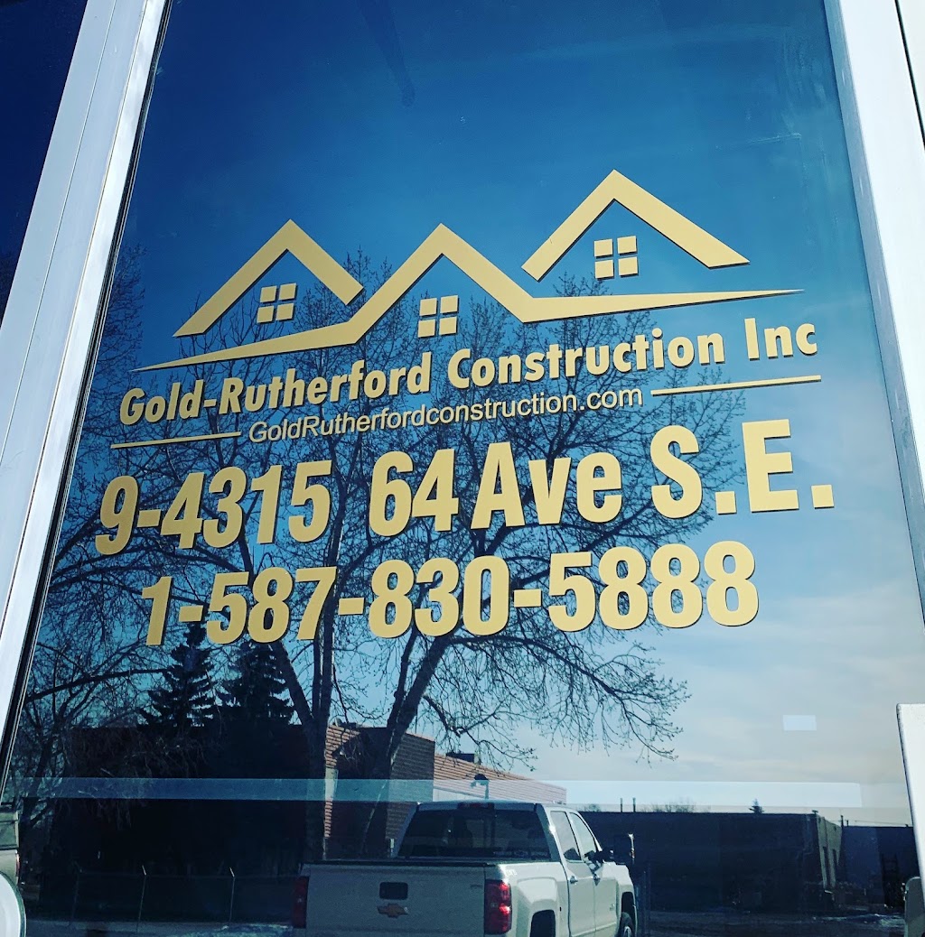 Gold-Rutherford Construction Inc | 4315 64 Ave SE #9, Calgary, AB T2C 2C8, Canada | Phone: (587) 830-5888