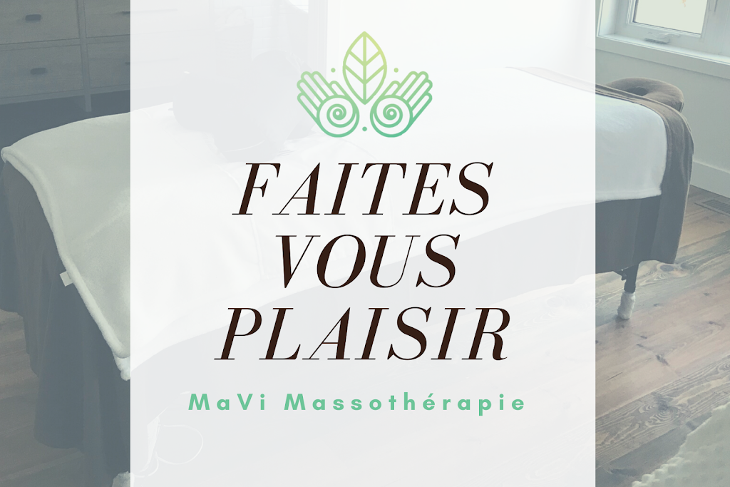 MaVi Massothérapie | 1162 Rue Principale, Prévost, QC J0R 1T0, Canada | Phone: (514) 777-5991