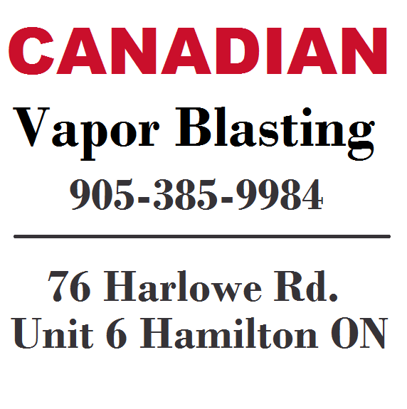 Canadian Vapor Blasting | 76 Harlowe Rd #6, Hamilton, ON L8W 3R6, Canada | Phone: (905) 385-9984
