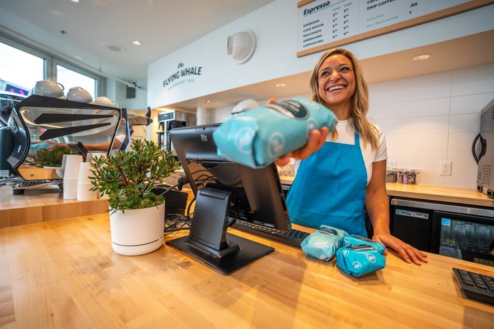Flying Whale Waterfront Cafe | 999 Canada Pl Suite 201, Vancouver, BC V6C 3E1, Canada | Phone: (855) 463-4822