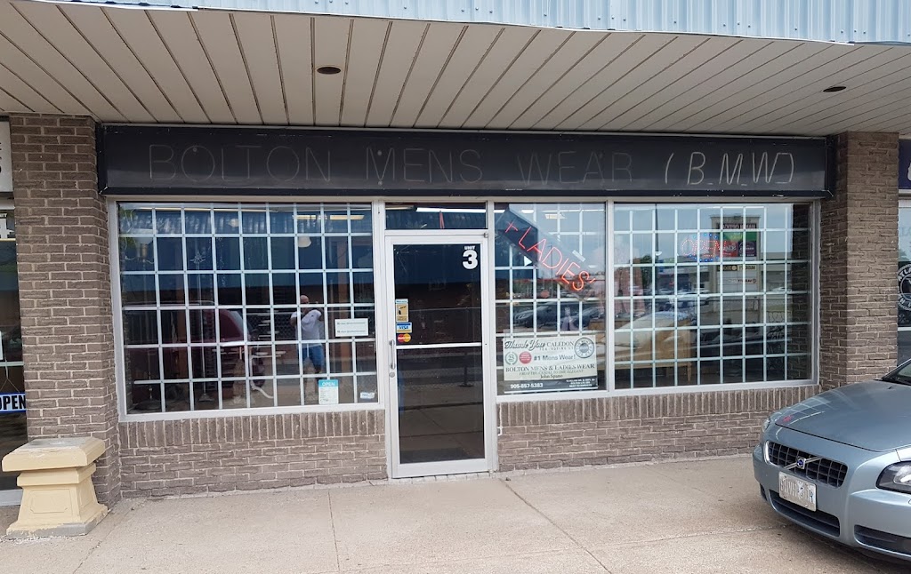 Bolton Mens Wear(B M W) | 15 Allan Dr, Bolton, ON L7E 2B5, Canada | Phone: (905) 857-5383