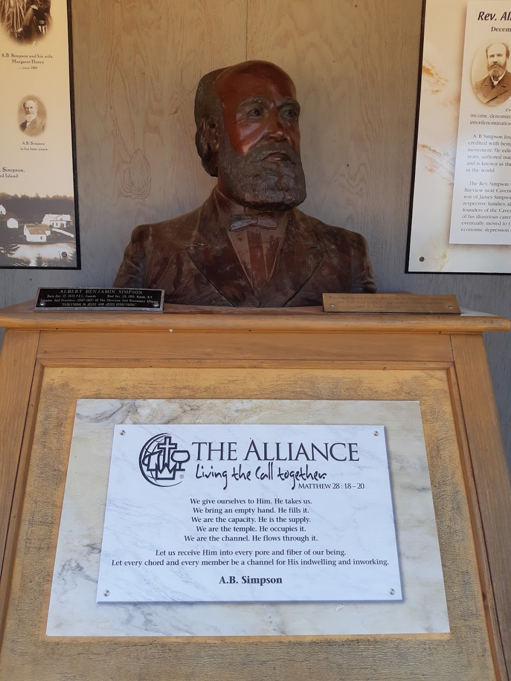 A.B. Simpson Memorial inside the Cavendish Community Park | Green Gables, 7542 PE-13, Green Gables, PE C0A 1M0, Canada | Phone: (416) 674-7878