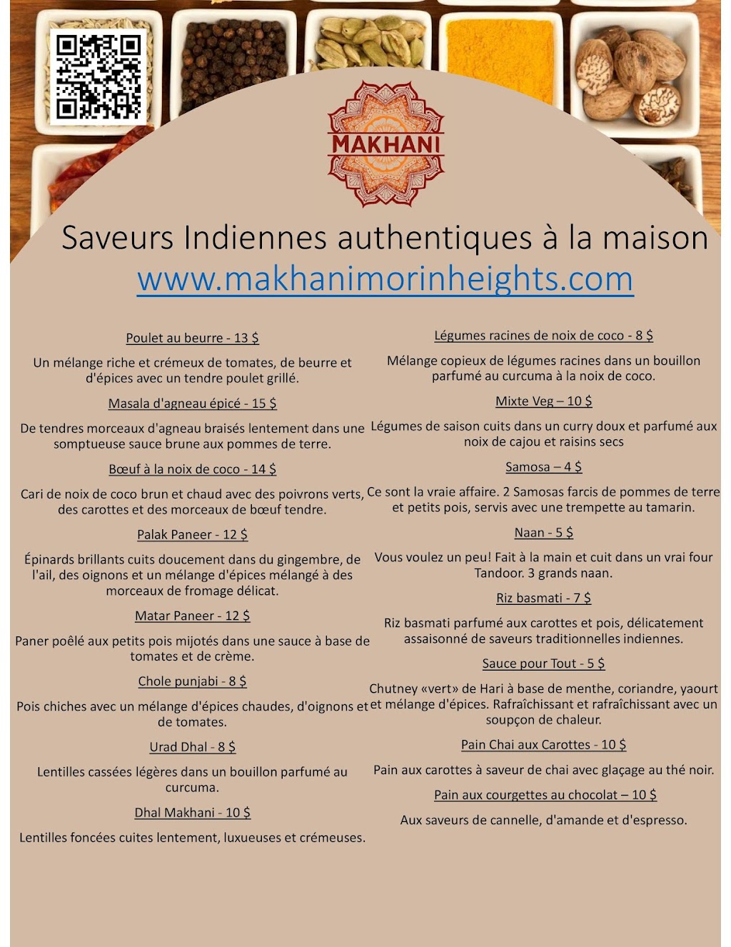 Makhani Catering | 86 Rue Mountain View, Morin-Heights, QC J0R 1H0, Canada | Phone: (450) 712-4346