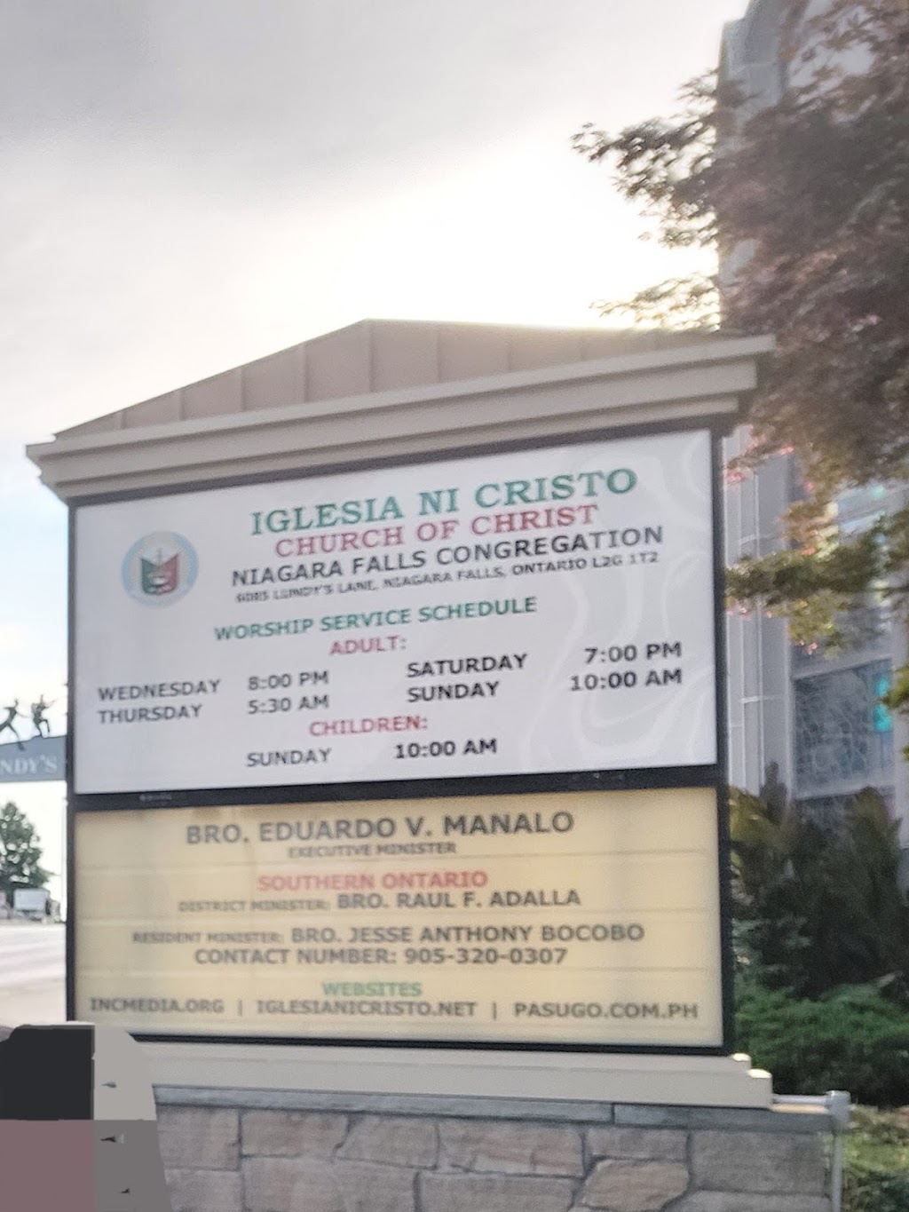 Iglesia ni Cristo - Locale of Niagara Falls | 6085 Lundys Ln, Niagara Falls, ON L2G 7C2, Canada | Phone: (905) 348-6417