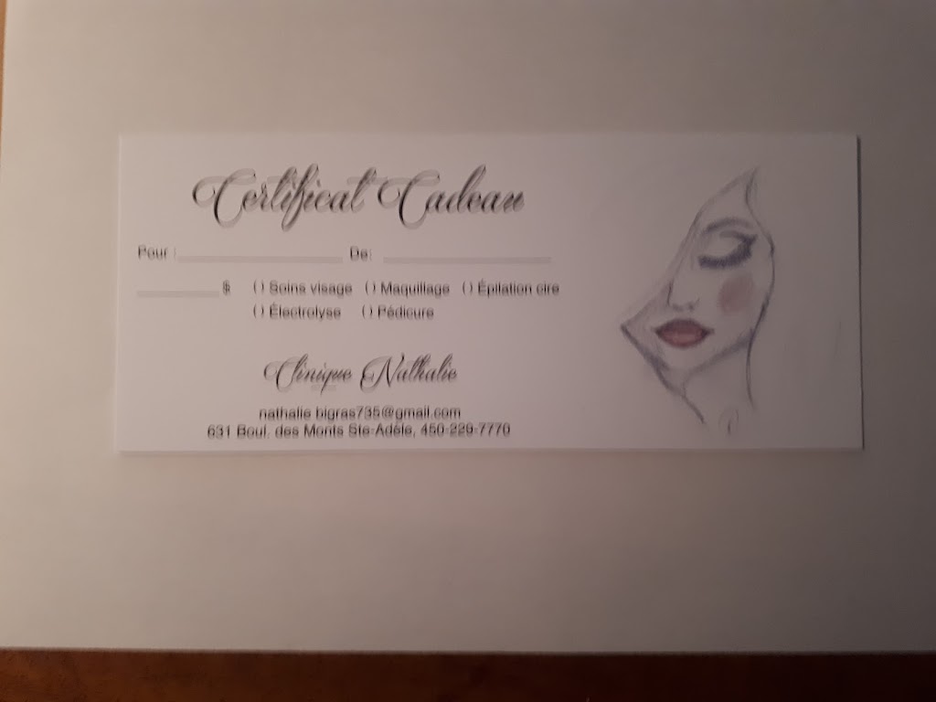 Clinique desthetique Nathalie | 631 Bd des Monts, Sainte-Adèle, QC J8B 1K4, Canada | Phone: (450) 229-7770