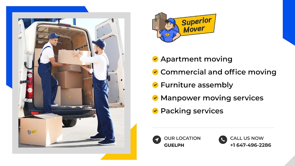 Superior Mover | 785 Imperial Rd N, Guelph, ON N1K 1X4, Canada | Phone: (647) 496-2286