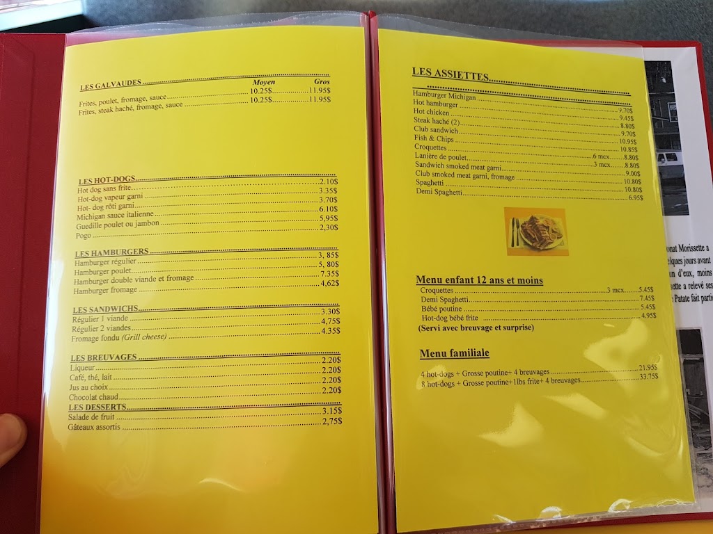 Restaurant La Bonne Patate | 262 Boul. Sainte-Geneviève, Chicoutimi, QC G7G 2C8, Canada | Phone: (418) 543-6498