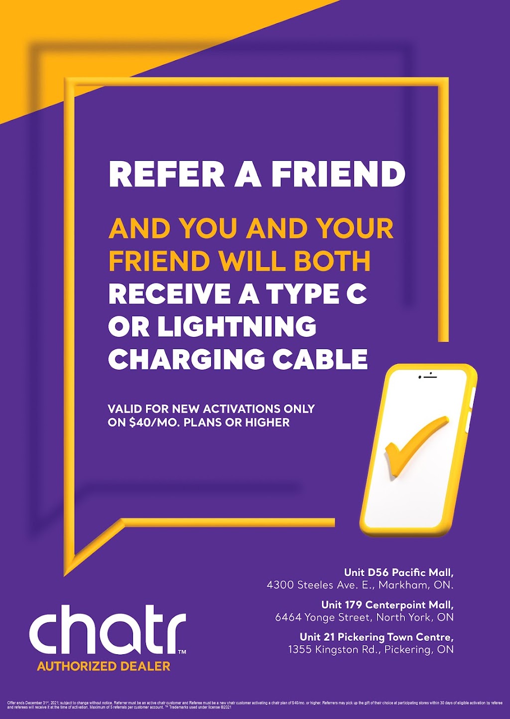 chatr Mobile | 6464 Yonge St Unit K10, Toronto, ON M2M 3X4, Canada | Phone: (416) 730-0393