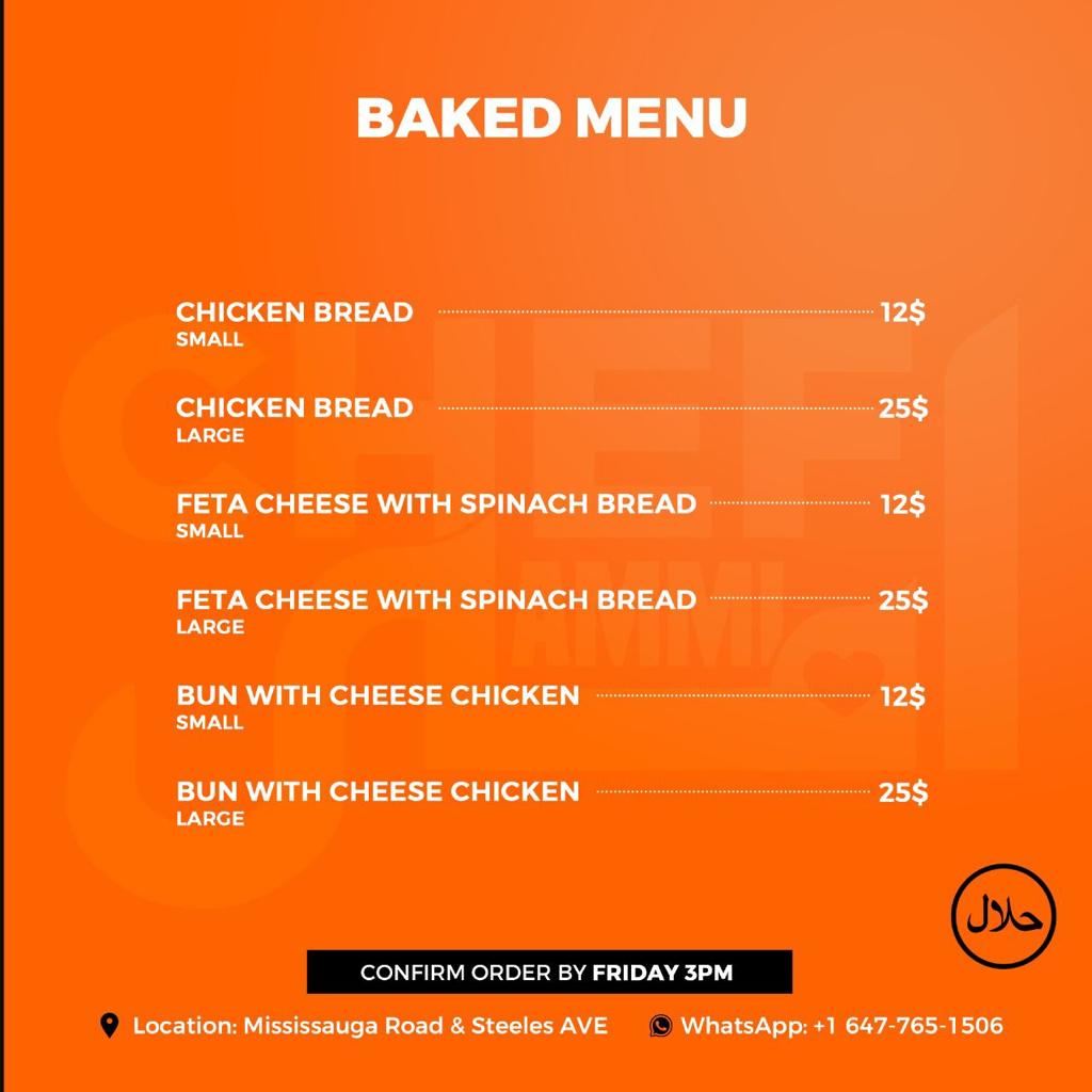 Chef Ammi | 33 Hubbell Rd, Brampton, ON L6Y 1P3, Canada | Phone: (289) 654-9311