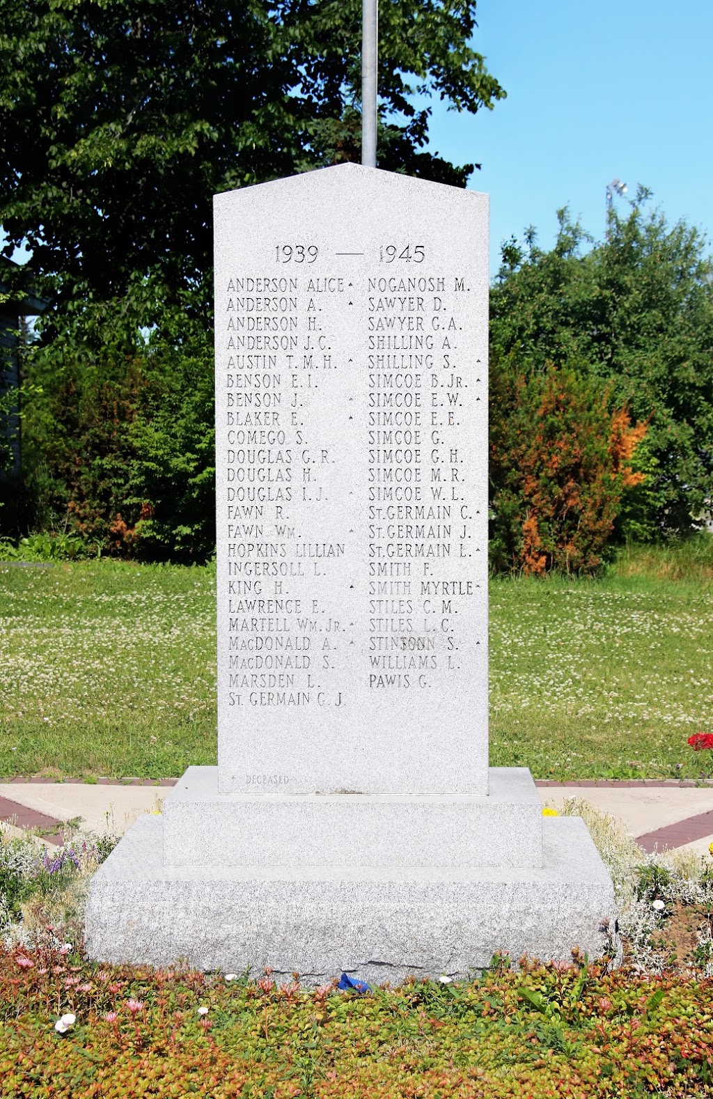 Cenotaph Memorial | 5984 Rama Rd, Longford Mills, ON L0K 1L0, Canada | Phone: (705) 325-3611