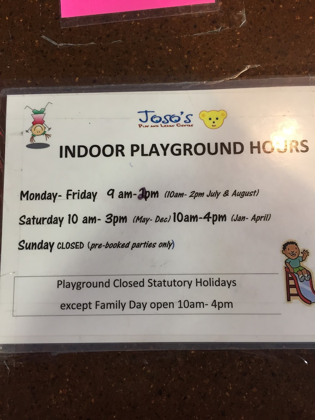 Josos Play & Learn Centre | 12018 Symons Valley Rd NW Unit 100, Calgary, AB T3P 0A3, Canada | Phone: (403) 767-9911