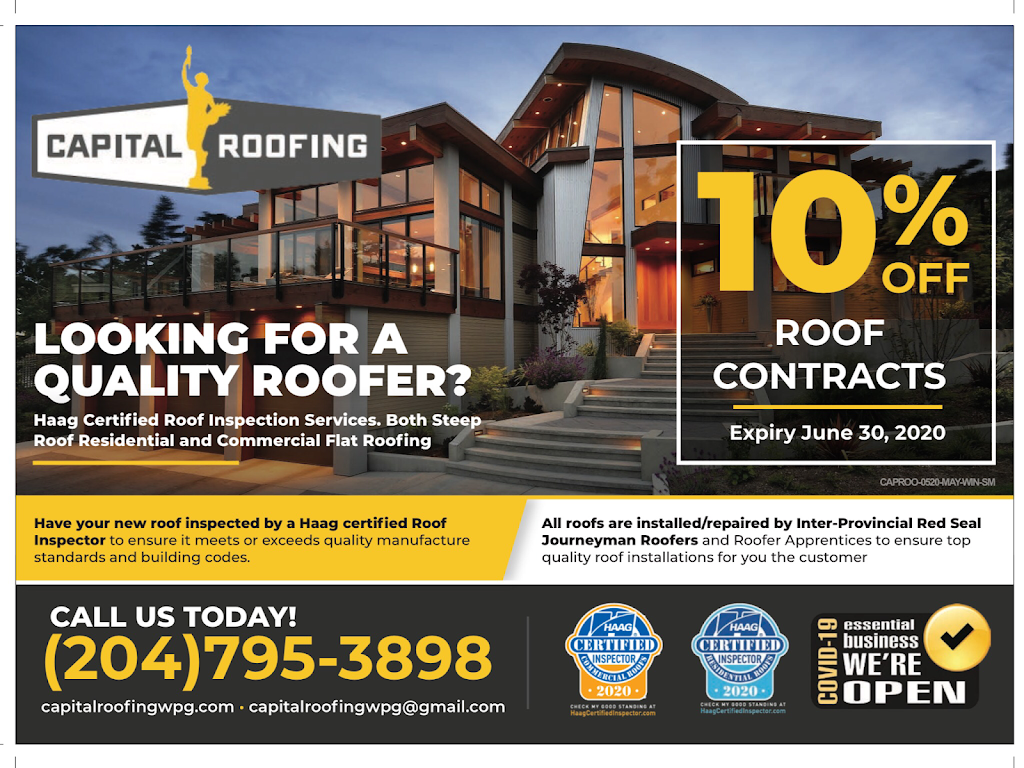 Capital Roofing Winnipeg | 153 Seine River Crossing Rd, Ste. Anne, MB R5H 0A7, Canada | Phone: (204) 795-3898