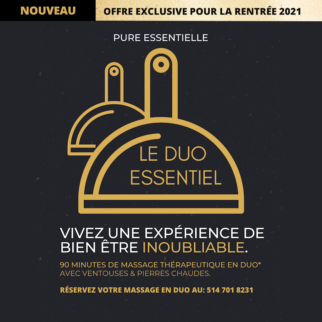 Pure Essentielle Clinique de Massothérapie | 4058 Rue Monselet Suite 112, Montréal-Nord, QC H1H 2C5, Canada | Phone: (514) 701-8231