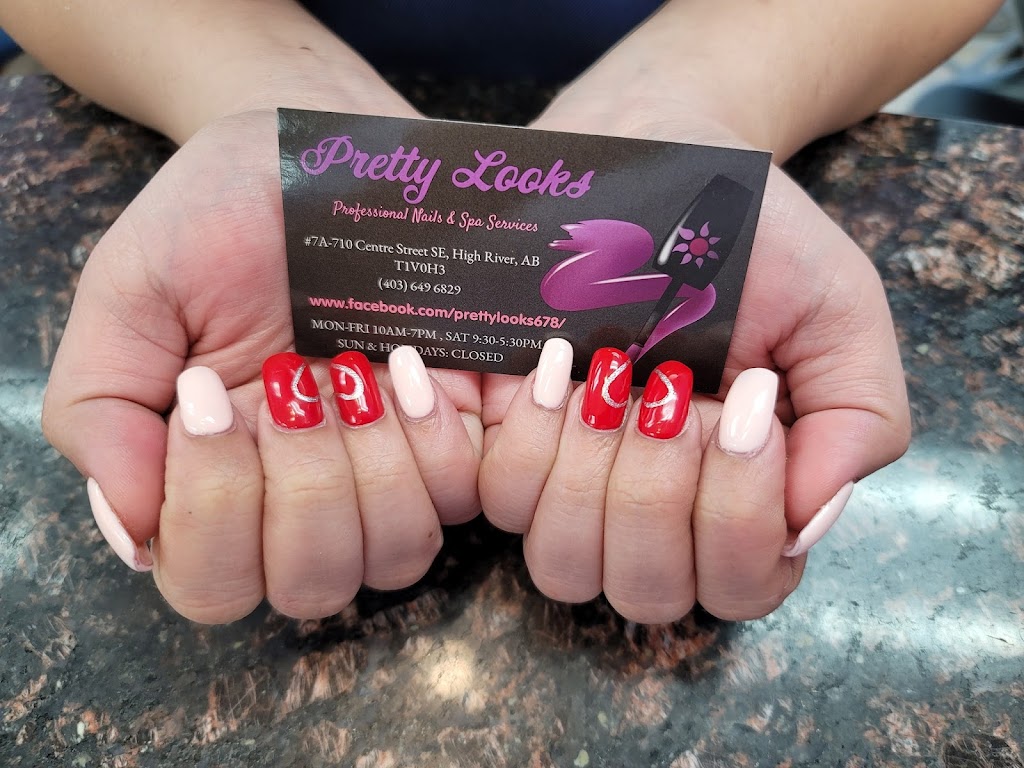 Pretty Looks Nails And Spa | 710 Centre St SE #7a, High River, AB T1V, Canada | Phone: (403) 649-6829