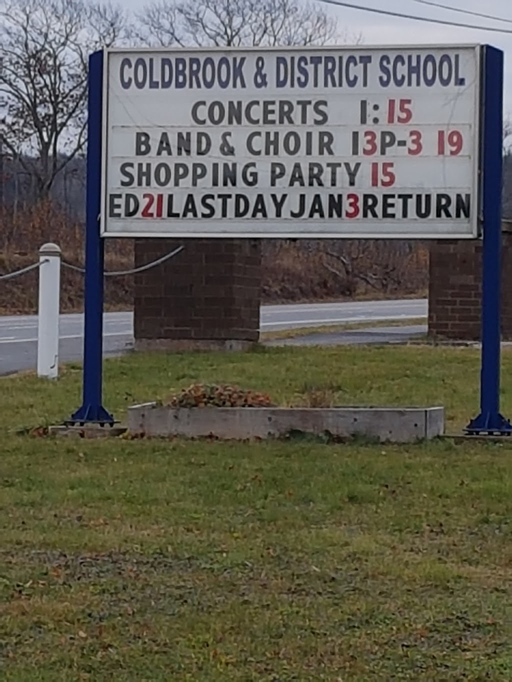 Coldbrook and District School | 2305 English Mountain Rd, Coldbrook, NS B4R 1B6, Canada | Phone: (902) 690-3830