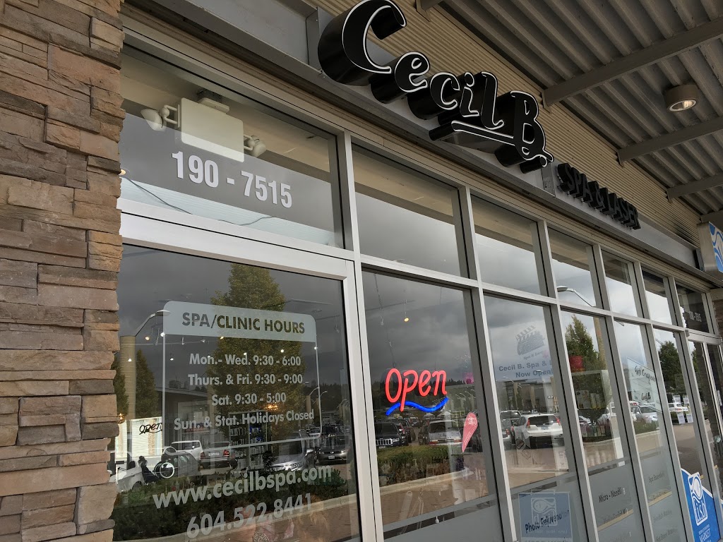 Cecil B. Spa & Laser | 7515 Market Crossing #190, Burnaby, BC V5J 0A3, Canada | Phone: (778) 379-5200
