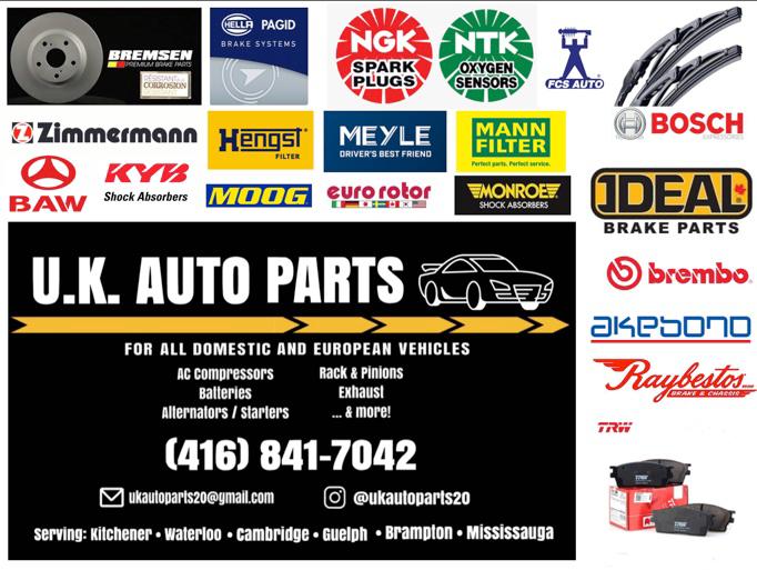 UK Auto Parts & Accessories | 63 Netherwood Rd, Kitchener, ON N2P 0E4, Canada | Phone: (416) 841-7042