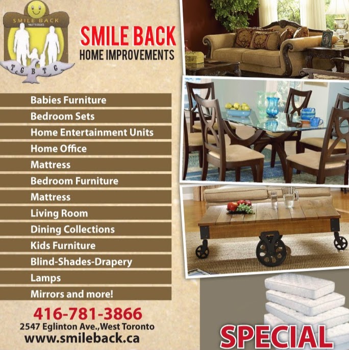 Smile Back Mattresses and Furniture | 2547 Eglinton Ave W, York, ON M6M 1T2, Canada | Phone: (416) 781-3866