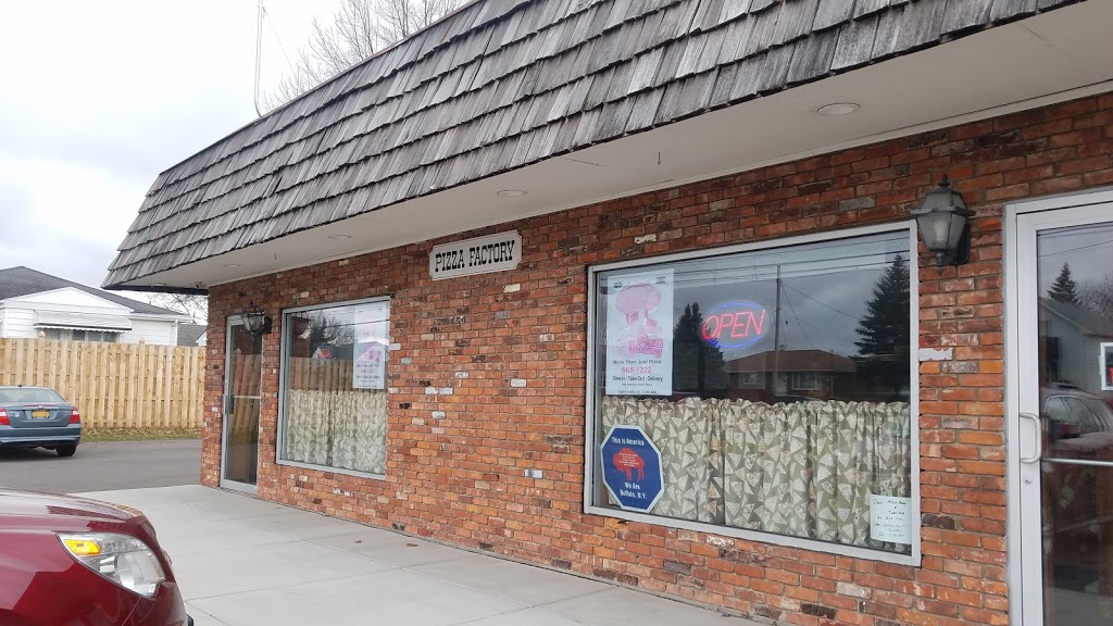 Pizza factory | 444 Borden Rd, Buffalo, NY 14224, USA | Phone: (716) 668-1222
