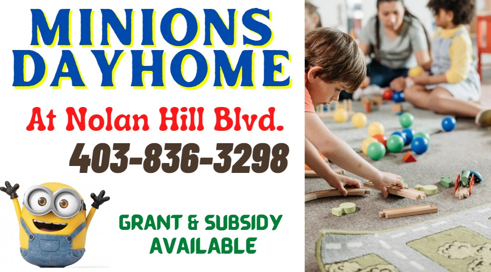 Minions Dayhome | 826 Nolan Hill Blvd NW, Calgary, AB T3R 0W1, Canada | Phone: (403) 836-3298
