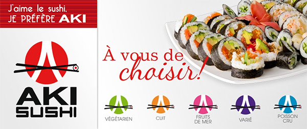 Aki Sushi | 7000 Avenue de la Plaza, Sorel-Tracy, QC J3R 4L8, Canada | Phone: (450) 743-8762