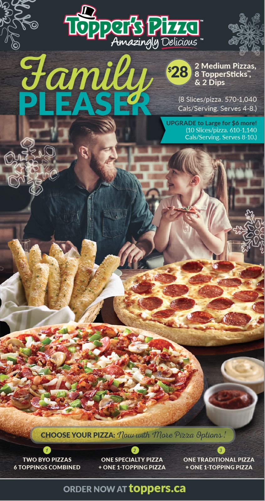 Toppers Pizza - Burlington Appleby Line | 2000 Appleby Line, Burlington, ON L7L 6M6, Canada | Phone: (866) 454-6644