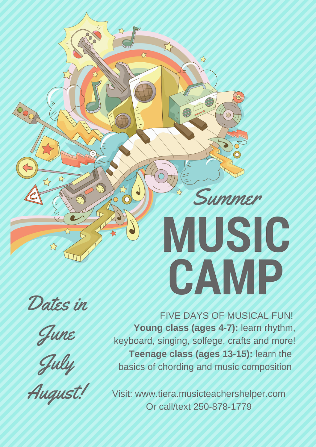 Piano Lessons Kelowna - Tieras Music Studio | 3 Caramillo Rd, Kelowna, BC V1V 1A9, Canada | Phone: (250) 448-7879