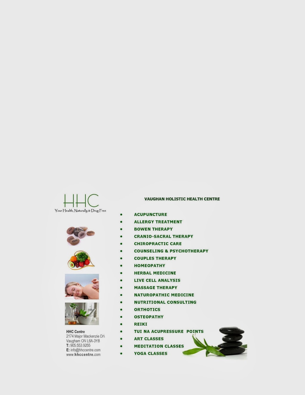 Holistic Healthcare Centre | 2174 Major MacKenzie Dr W, Maple, ON L6A 3Y8, Canada | Phone: (905) 553-9255