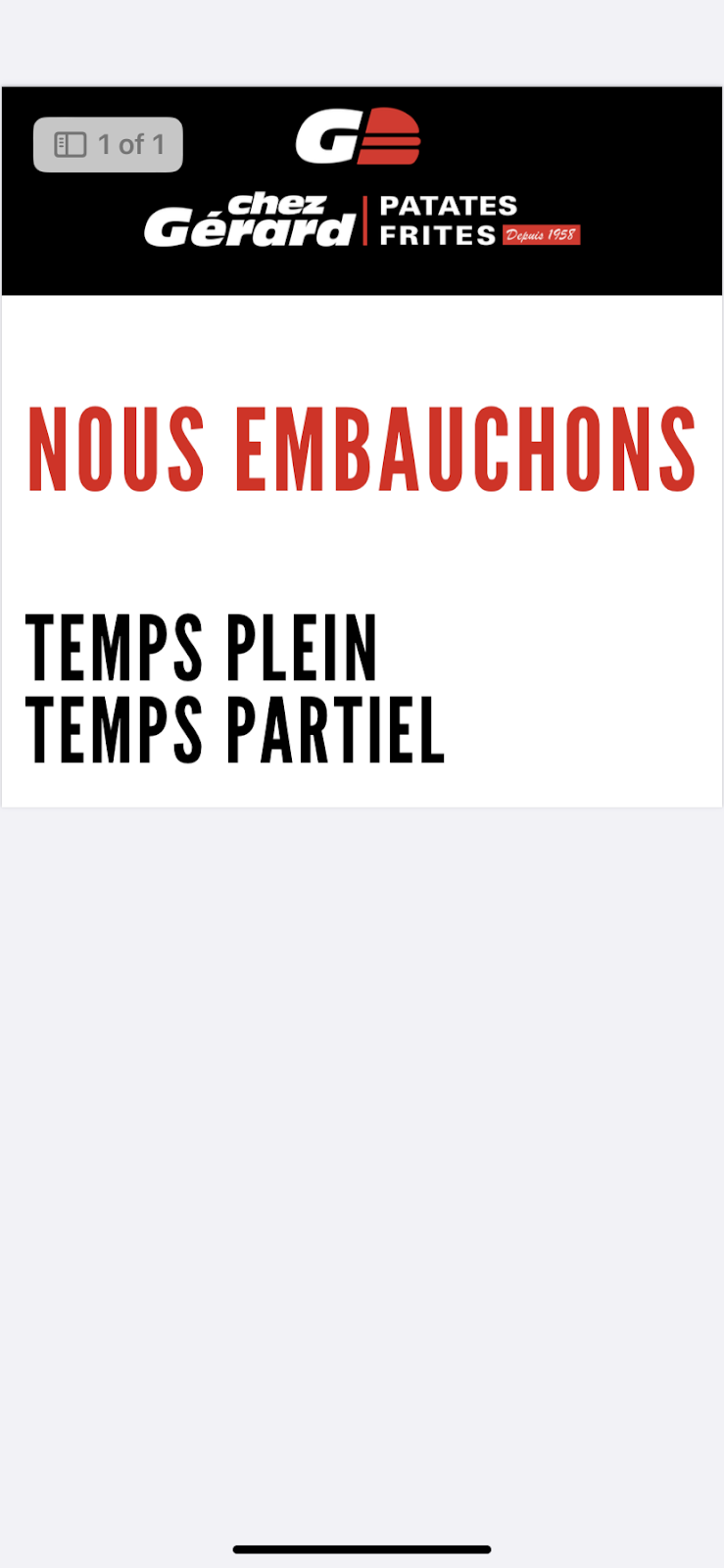 Chez Gérard Patates Frites Mirabel | 17255 Chem. Victor, Mirabel, QC J7J 1P3, Canada | Phone: (514) 559-5225