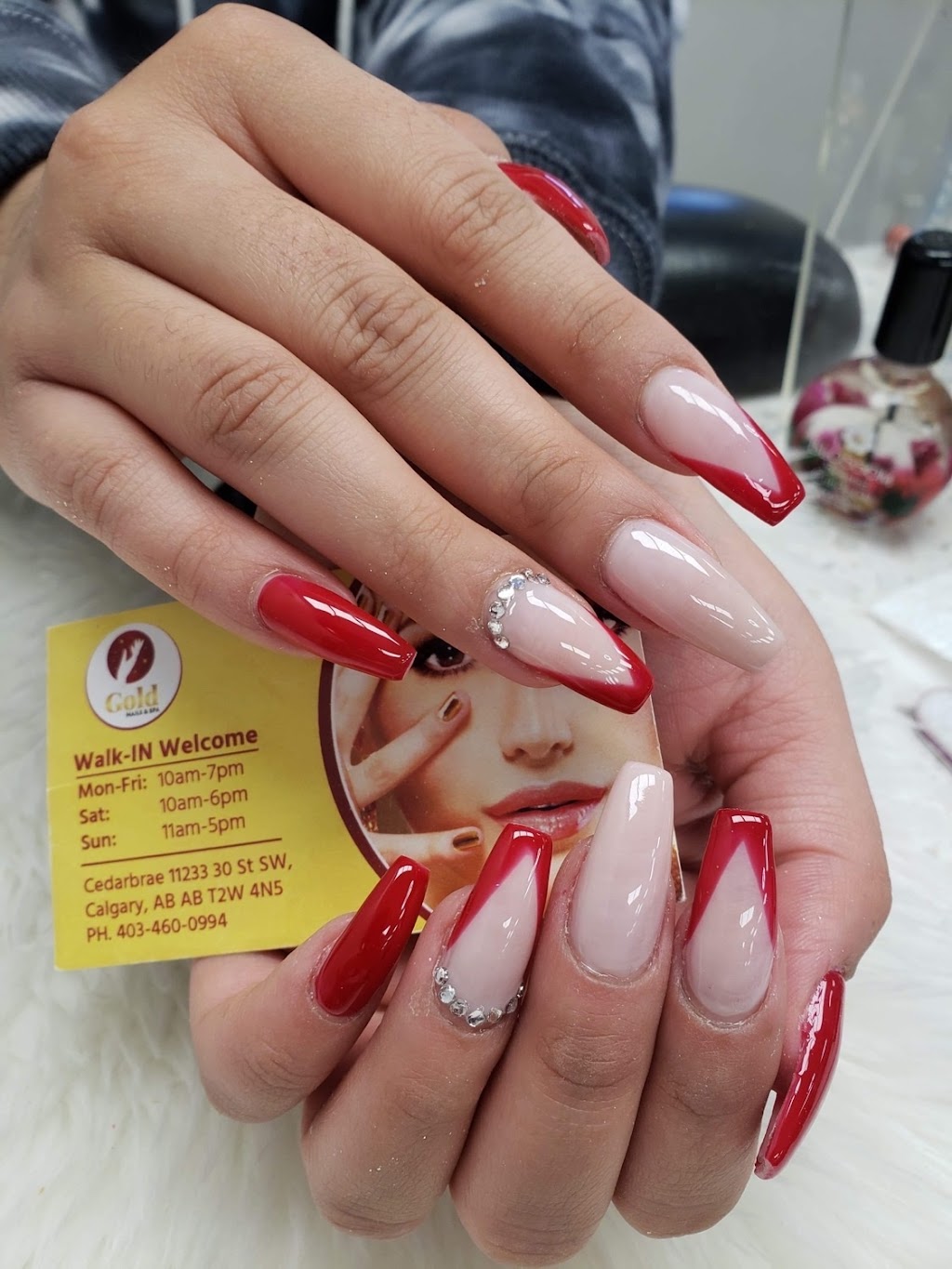 GOLD NAILS SALON AND SPA | point of interest | 11233 30 St SW, Calgary, AB T2W 4N5, Canada | 4034600994 OR +1 403-460-0994