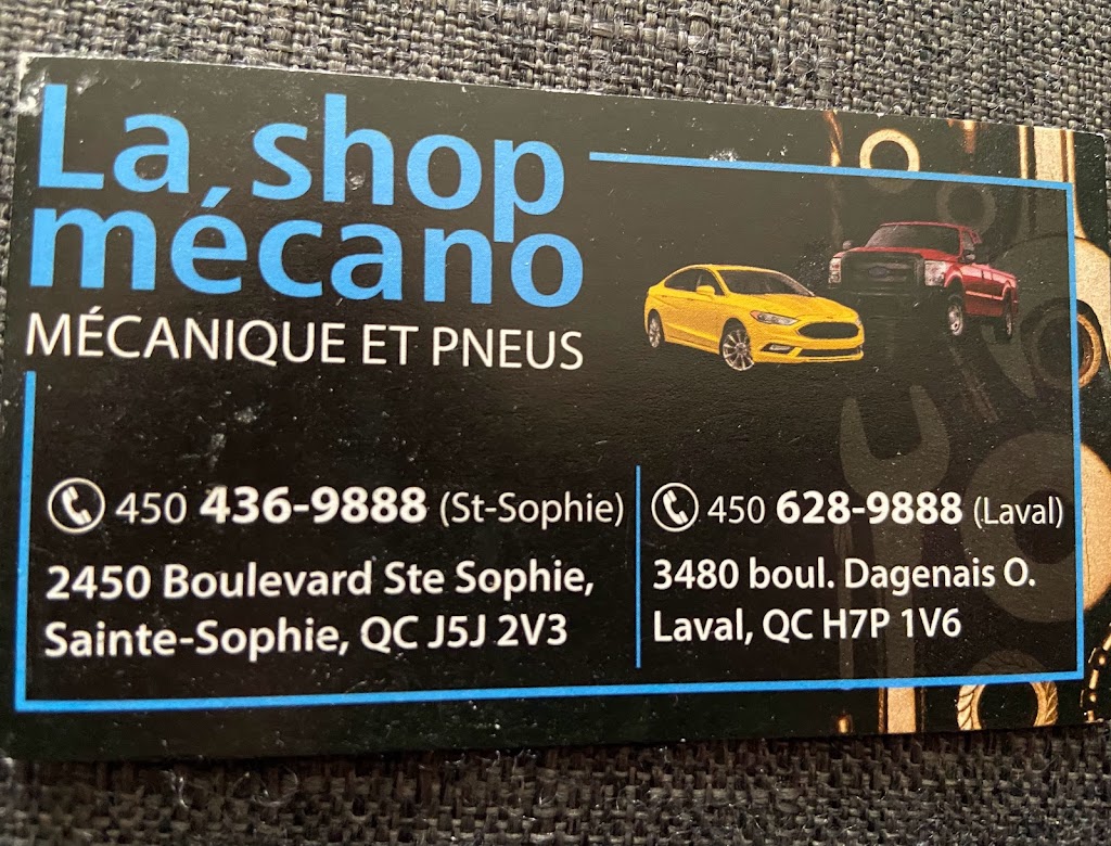 la shop mecano 2 st-sophie | 2450 Boulevard Ste Sophie, Sainte-Sophie, QC J5J 2V3, Canada | Phone: (450) 436-9888