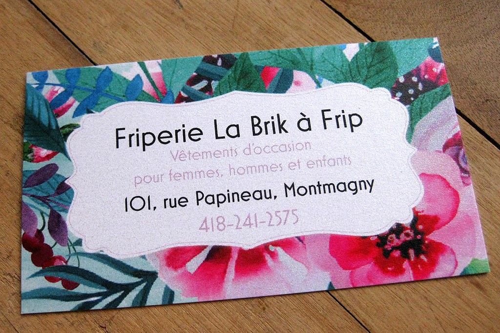 Friperie Brik à Frip | 101 Rue Papineau, Montmagny, QC G5V 1R2, Canada | Phone: (418) 241-2575