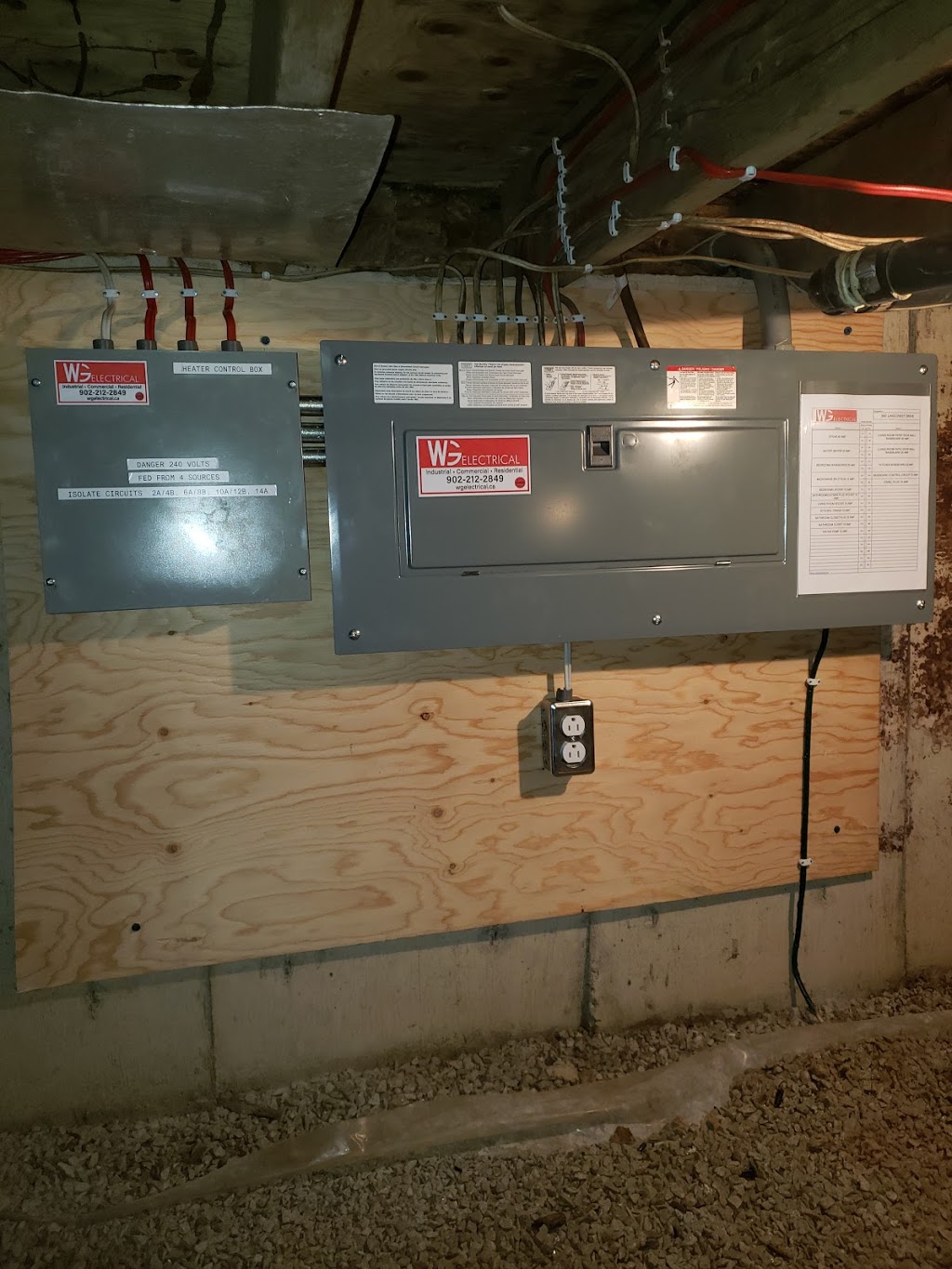 WG Electrical | 2877 Northfield Rd, Upper Northfield, NS B4V 4Y7, Canada | Phone: (902) 212-2849