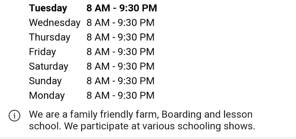 Ridgedale Equestrian (West) | 8250 Regional Rd 73, Grassie, ON L0R 1M0, Canada | Phone: (905) 979-8140