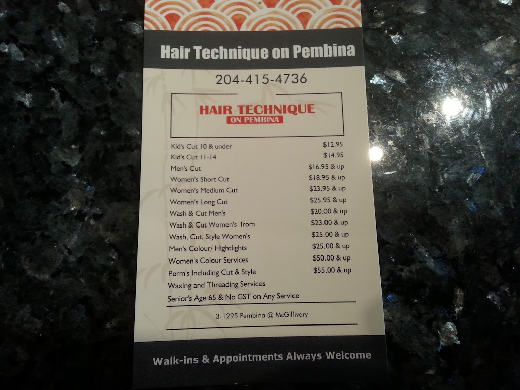 Hair Technique on Pembina | 1295 Pembina Hwy #3, Winnipeg, MB R3T 2B3, Canada | Phone: (204) 415-4736