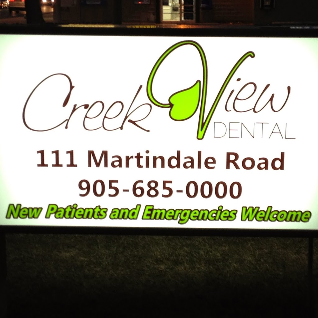 Creek View Dental - Dr. Jason McNamee & Associates | 111 Martindale Rd, St. Catharines, ON L2S 2X5, Canada | Phone: (905) 685-0000