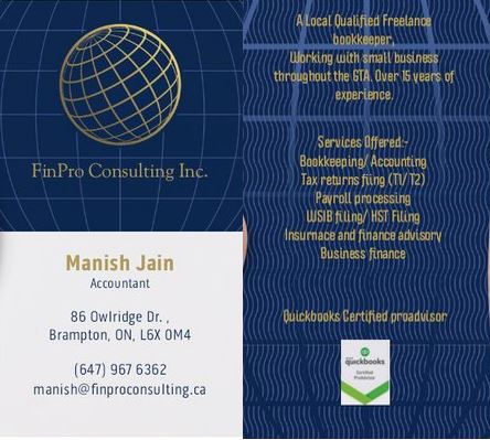 FinPro Consulting Inc. | 86 Owlridge Dr, Brampton, ON L6X 0M4, Canada | Phone: (905) 915-2431