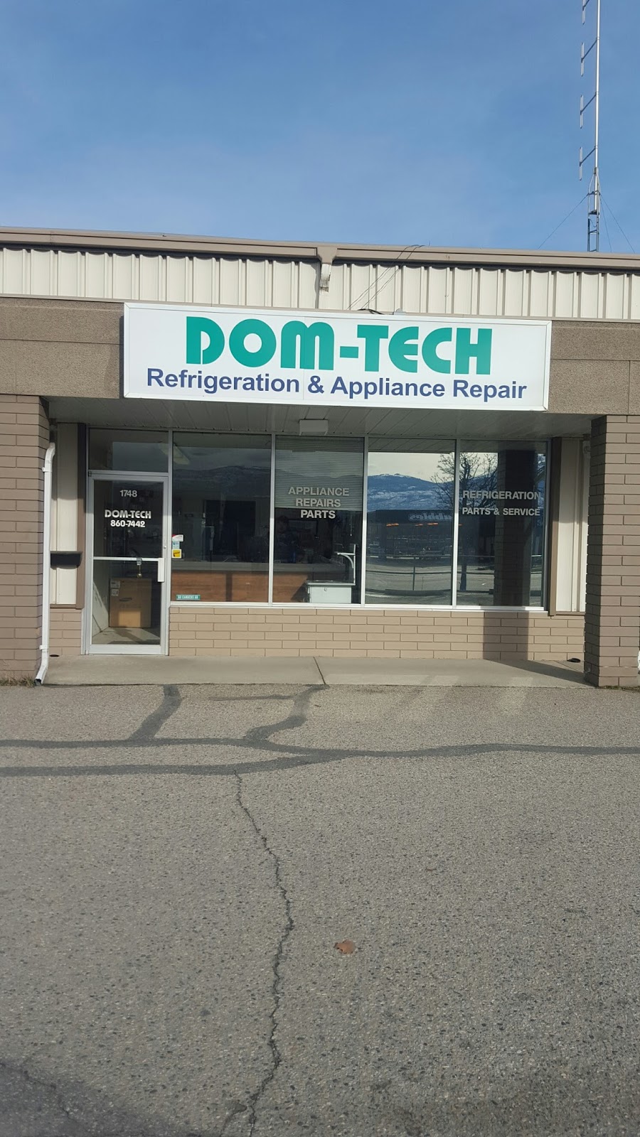 Dom-Tech Refrigeration & Appliance Repair | 1748 Springfield Road, Kelowna, BC V1Y 5V6, Canada | Phone: (250) 860-7442