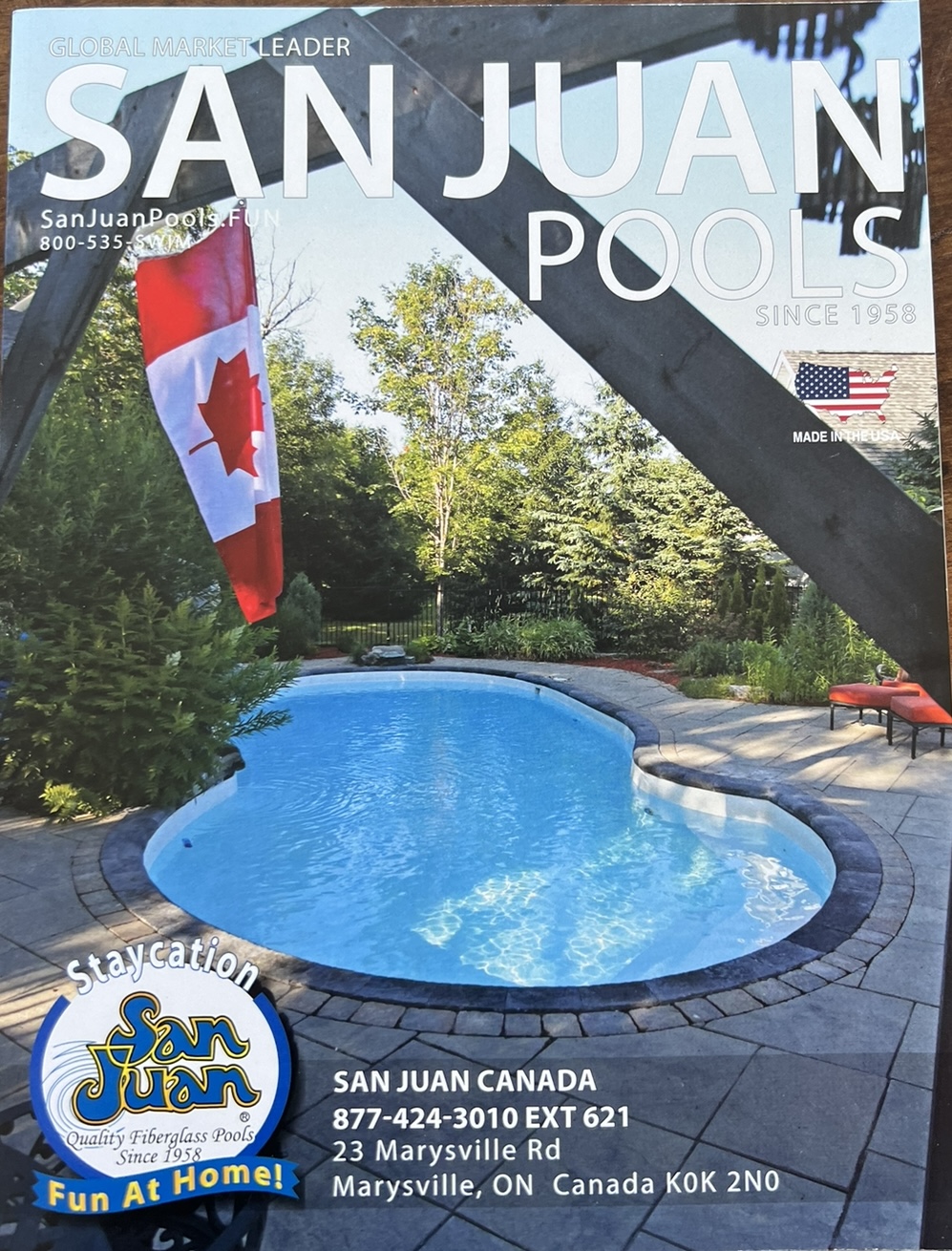 San Juan Pools | 23 Marysville Rd, Marysville, ON K0K 2N0, Canada | Phone: (800) 535-7946