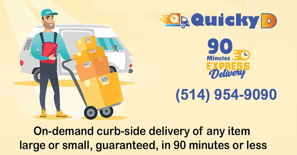 QuickyD On-Demand Delivery | 81 Boul Hymus, Pointe-Claire, QC H9R 1E2, Canada | Phone: (514) 954-9090