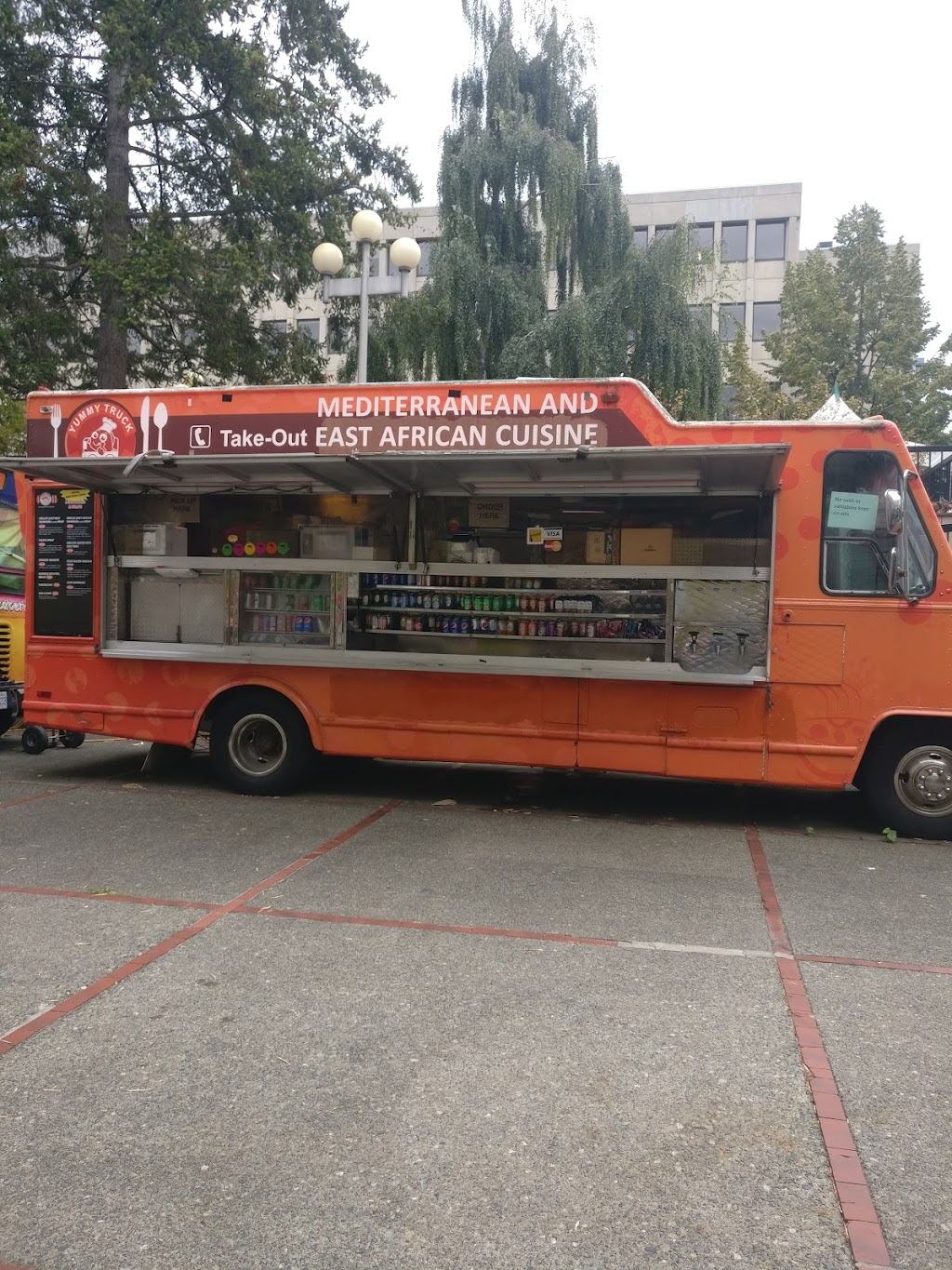 Yummy Truck: Mediterranean and East African Cuisine | 675 Belleville St, Victoria, BC V8W 1A1, Canada | Phone: (250) 818-6228