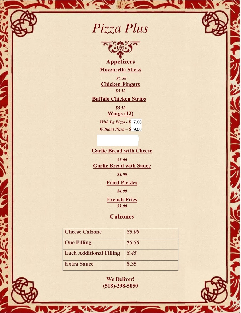 Pizza Plus | 880 US-11, Champlain, NY 12919, USA | Phone: (518) 298-5050