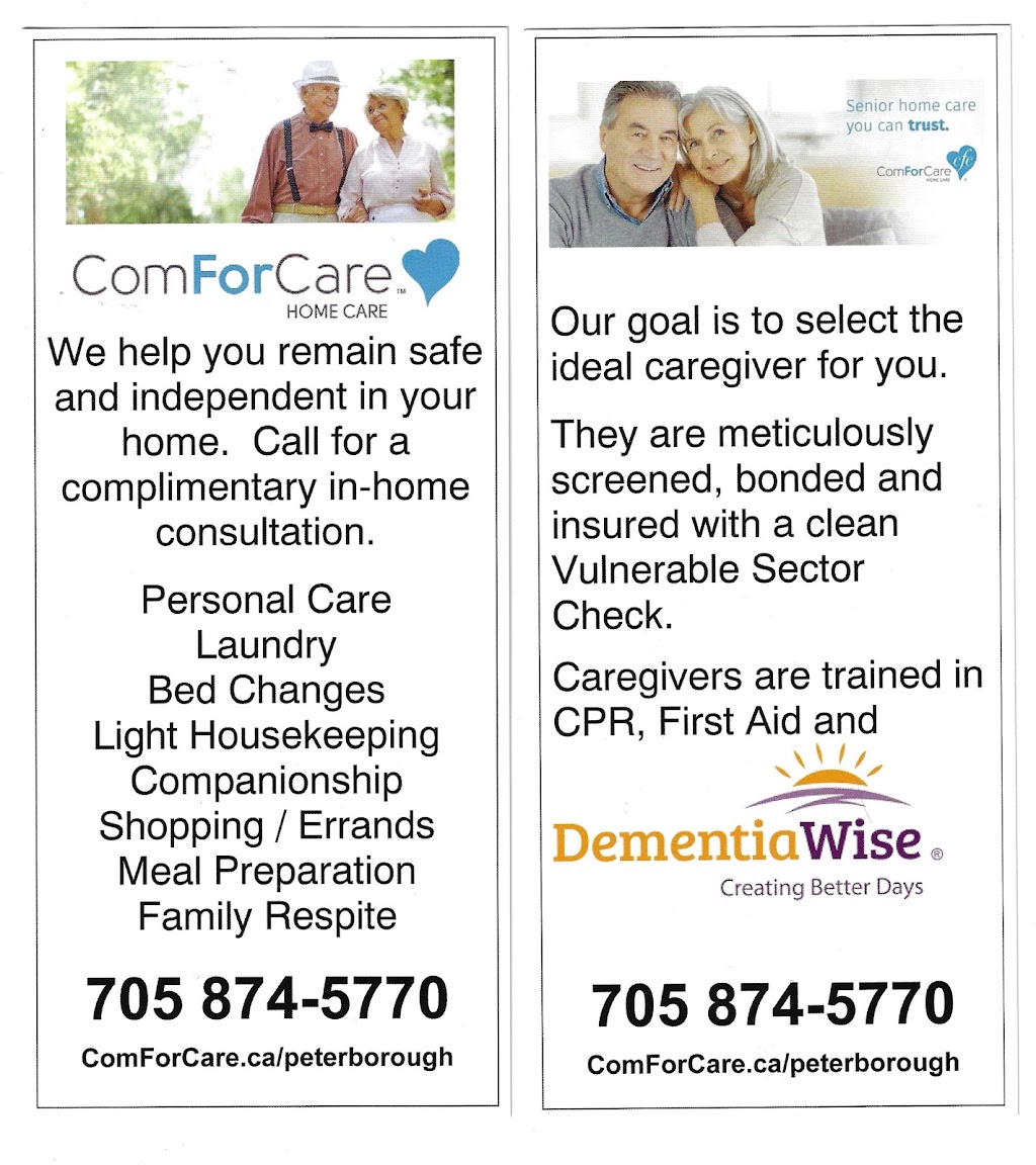 ComForCare Peterborough Home Care | 294 Rink St #203, Peterborough, ON K9J 2K2, Canada | Phone: (705) 874-5770