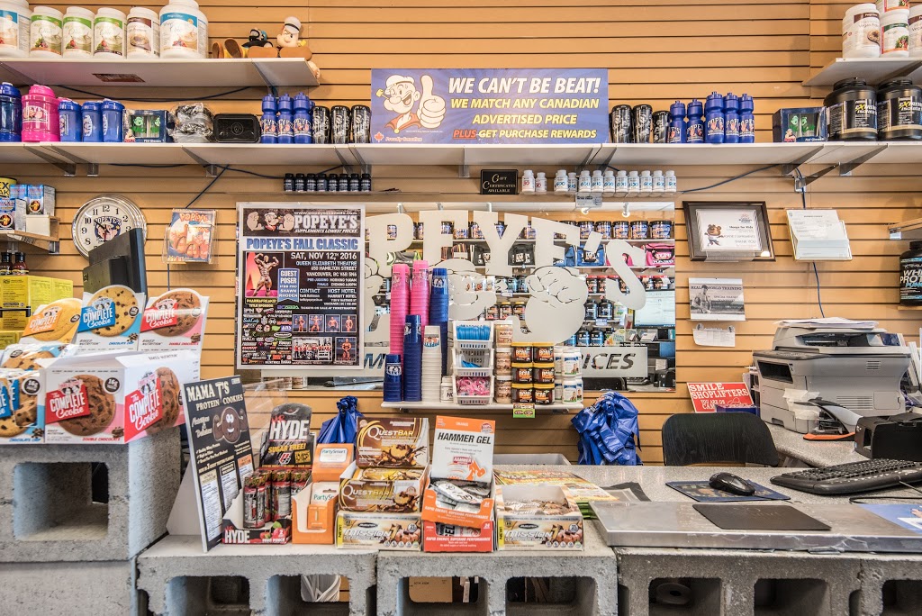 Popeyes Supplements Langley | 19925 Willowbrook Dr #104, Langley City, BC V2Y 1A7, Canada | Phone: (604) 533-8070