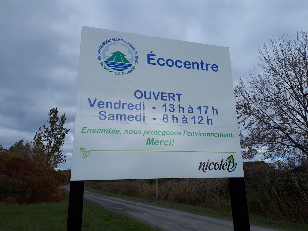 Écocentre RIGIDBNY/Nicolet | 1061 Rue de Monseigneur Gravel, Nicolet, QC J3T 1B5, Canada | Phone: (819) 294-2999