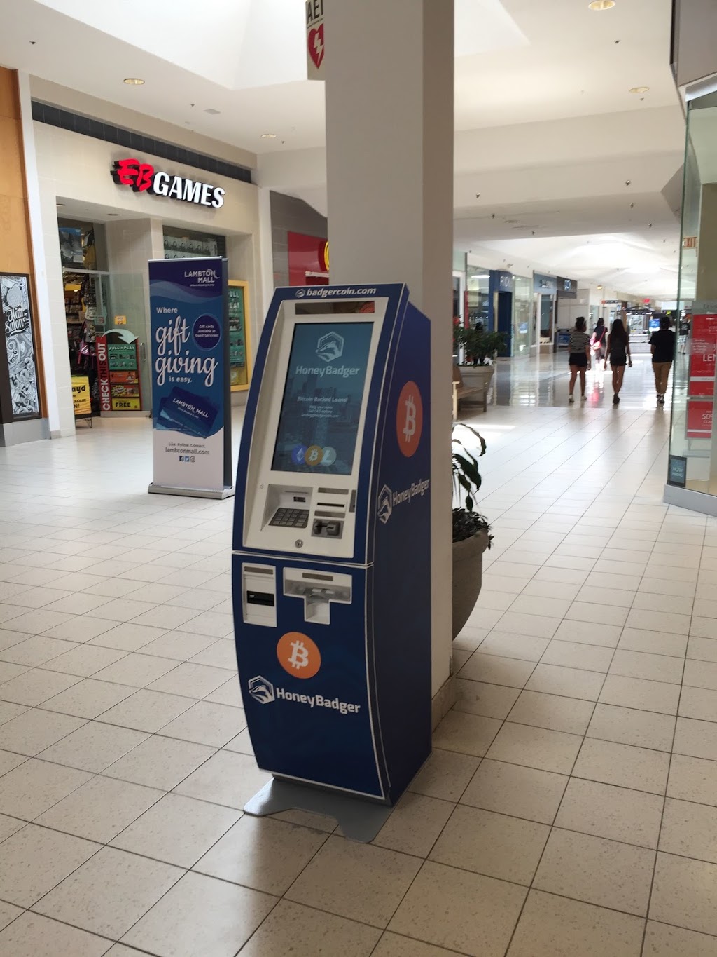 HoneyBadger Bitcoin ATM at Lambton Mall | 1380 London Rd, Sarnia, ON N7S 3Y1, Canada | Phone: (604) 787-1220