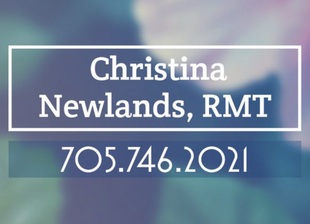 Christina Newlands RMT | 20 Meadowcrest Dr, Parry Sound, ON P2A 2W9, Canada | Phone: (705) 746-2021